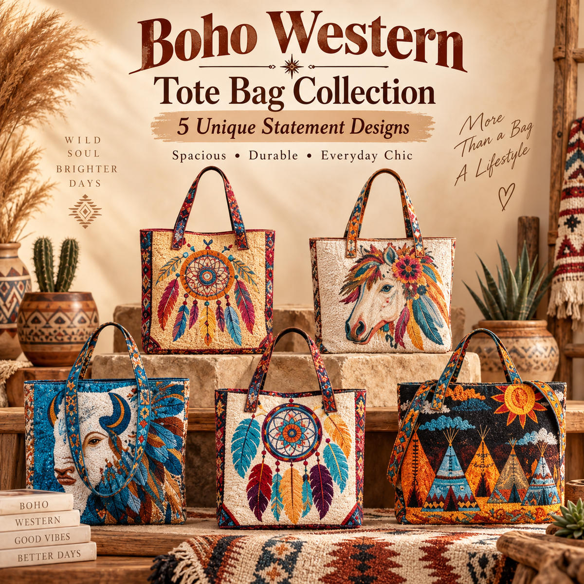 ✨Handmade Native American Quilted Tote Bag