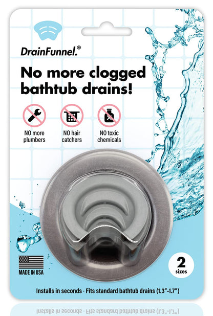 💧Drain Funnel Bathtub Drain Funnel — Hair Clog Prevention