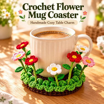 Hand-Crocheted Floral Coasters | Timeless Table Art 🌸