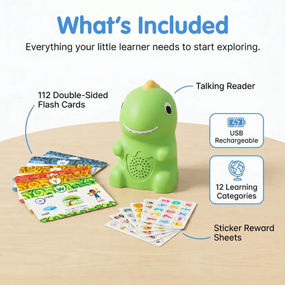 🦖Talking Dinosaur Flash Cards | Screen-Free Word Learning for Toddlers