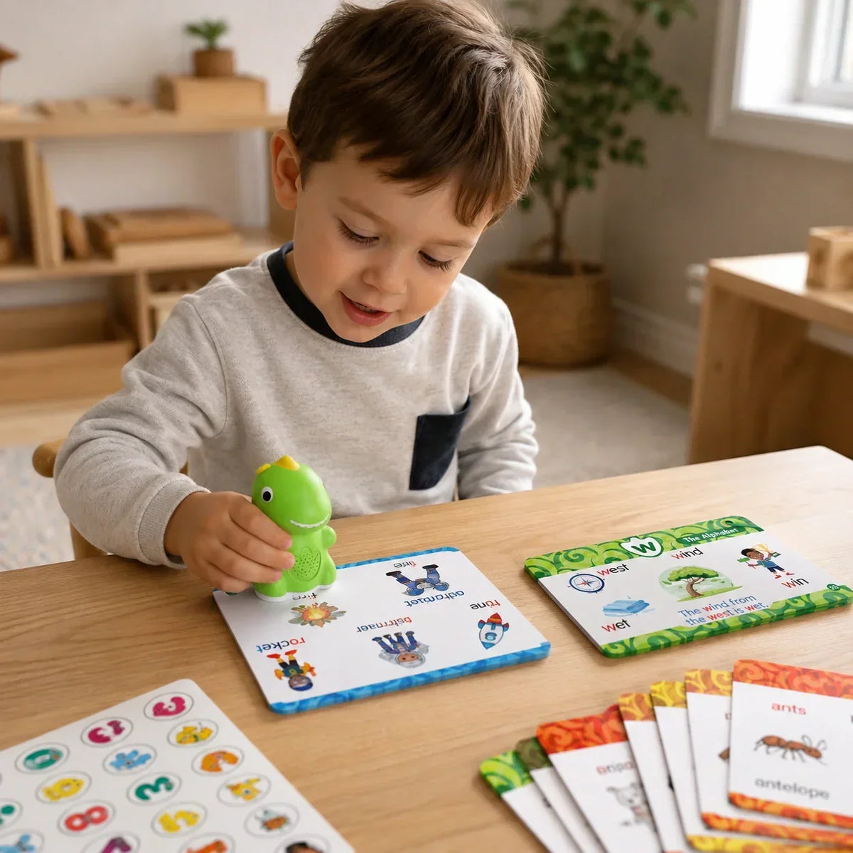🦖Talking Dinosaur Flash Cards | Screen-Free Word Learning for Toddlers