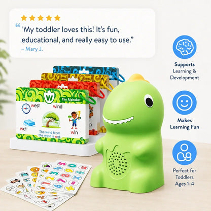 🦖Talking Dinosaur Flash Cards | Screen-Free Word Learning for Toddlers