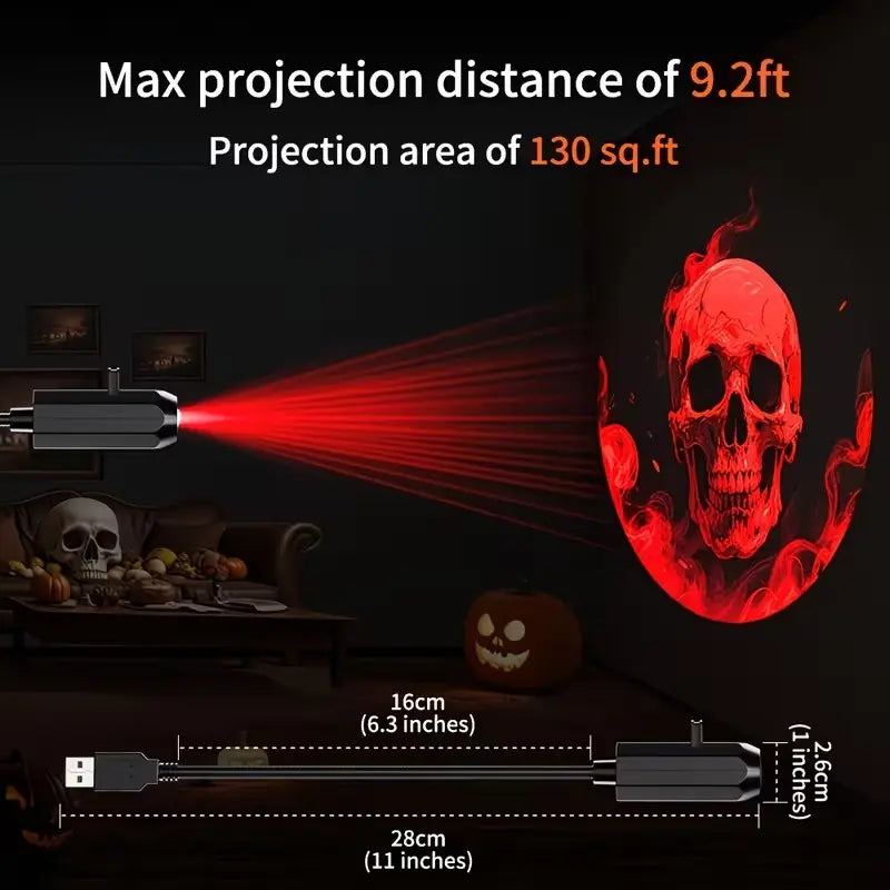 🔥Night Light Projector 🔥Halloween USB Holographic Projector