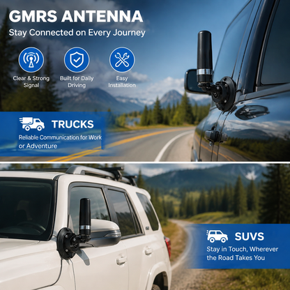 Off-Road GMRS Antenna Mount – Heavy-Duty Vehicle Antenna Bracket for Trucks, SUVs & Outdoor Adventures