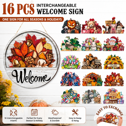 🔥 50% OFF TODAY🏡 16-Piece Interchangeable Welcome Sign