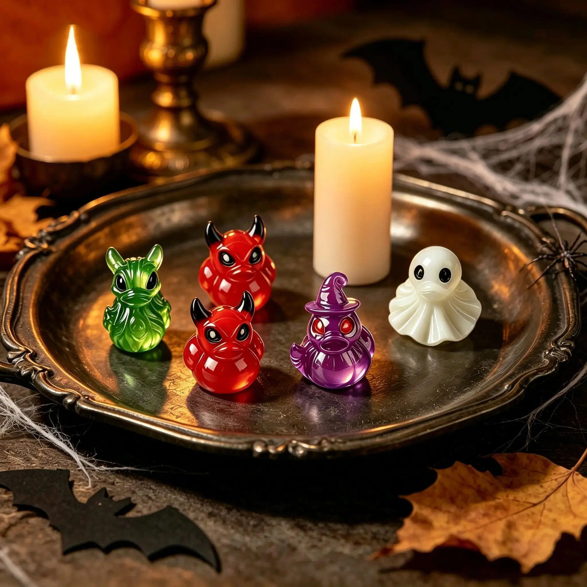 👻Mini Demon Ghost Skull Resin Duck Desktop Decoration Item