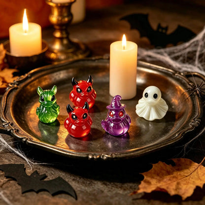 👻Mini Demon Ghost Skull Resin Duck Desktop Decoration Item