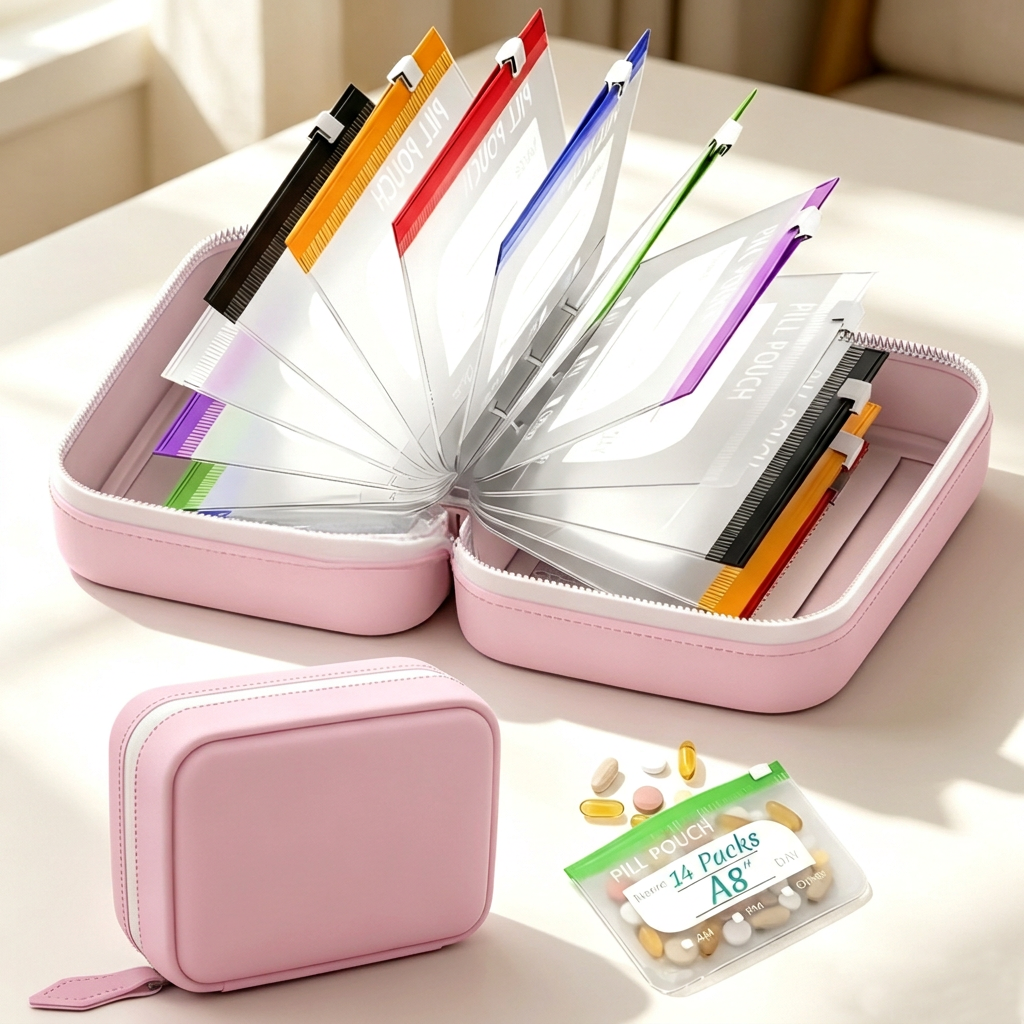 💊Reusable Waterproof Travel Medicine Bag Set