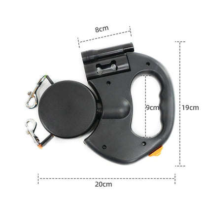 360° Anti-Tangle Dual Dog Retractable Leash