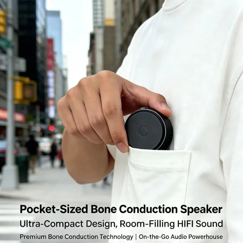 Bone Conduction Resonance Aluminum Alloy High-Power Vibration Bluetooth Speaker