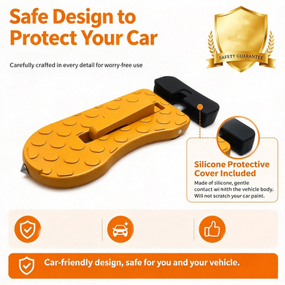 ⭐Universal Car Roof Rack Step🚗Foldable Roof Rack Door Lock, Easy to Get in and Out of Car