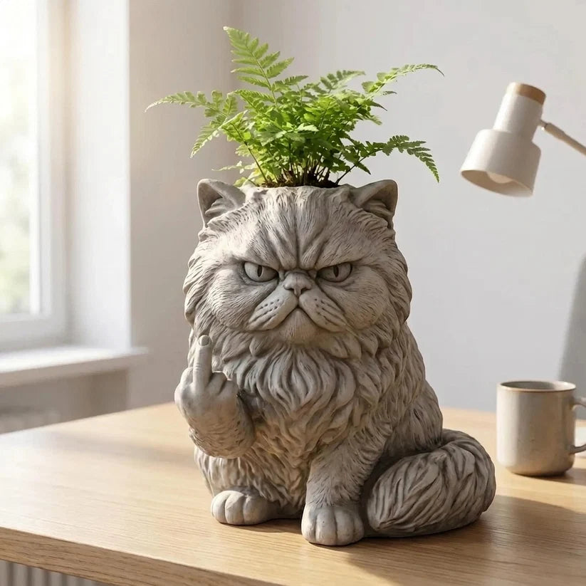 Grumpy Cat Flower Pot