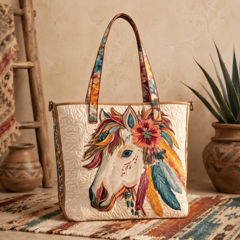 ✨Handmade Native American Quilted Tote Bag