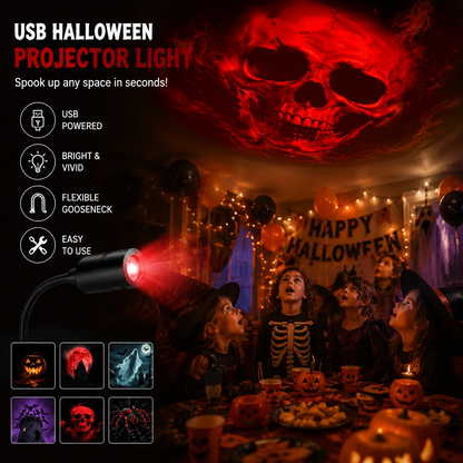 🔥Night Light Projector 🔥Halloween USB Holographic Projector