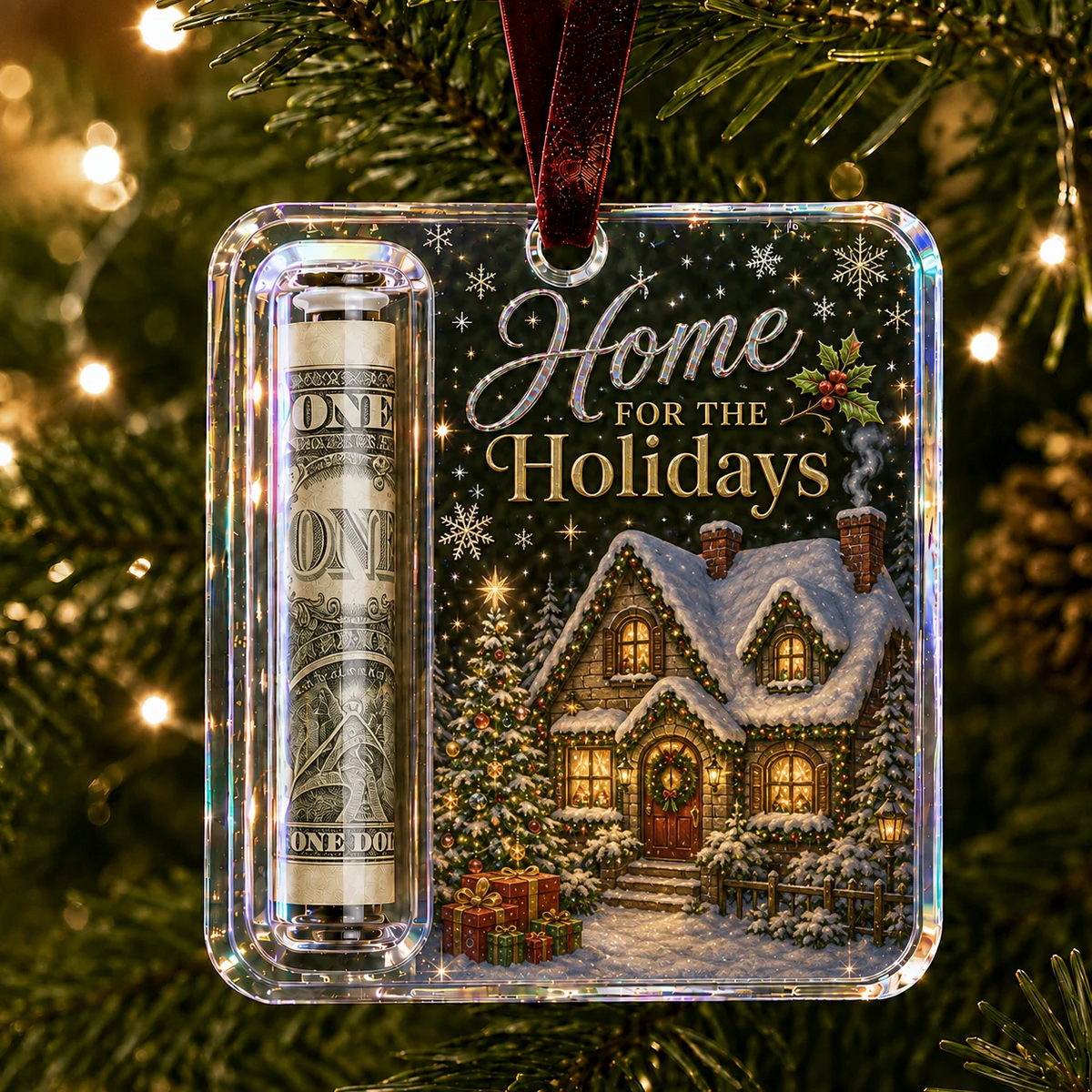 🔥LAST DAY 50% OFF - 🎄Christmas Cash Holder Ornament – Make Cash Feel Like a Real Christmas Gift💵