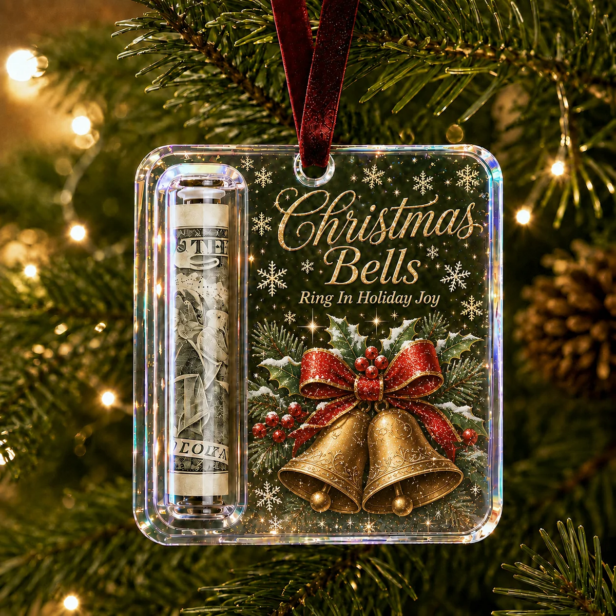 🔥LAST DAY 50% OFF - 🎄Christmas Cash Holder Ornament – Make Cash Feel Like a Real Christmas Gift💵