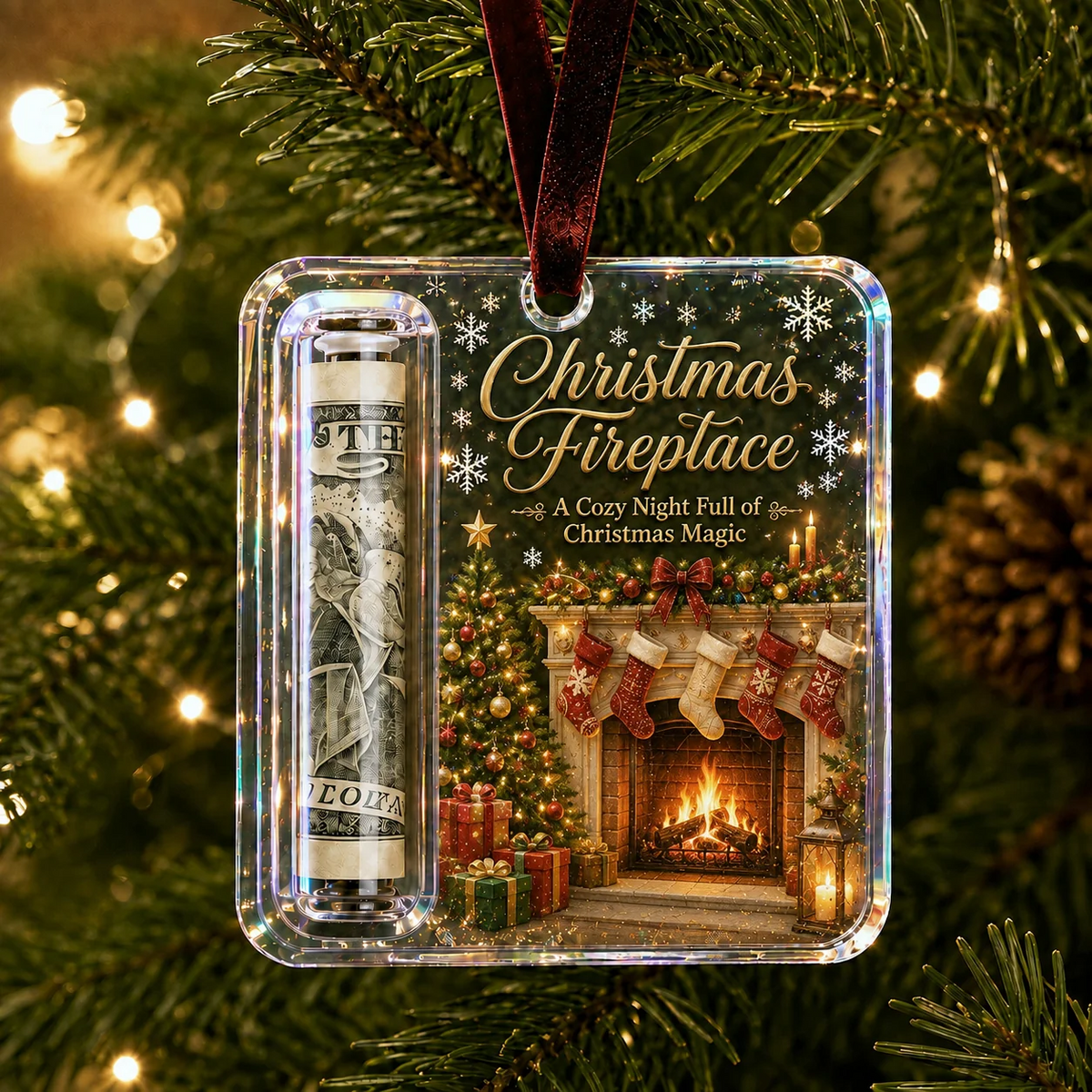 🔥LAST DAY 50% OFF - 🎄Christmas Cash Holder Ornament – Make Cash Feel Like a Real Christmas Gift💵