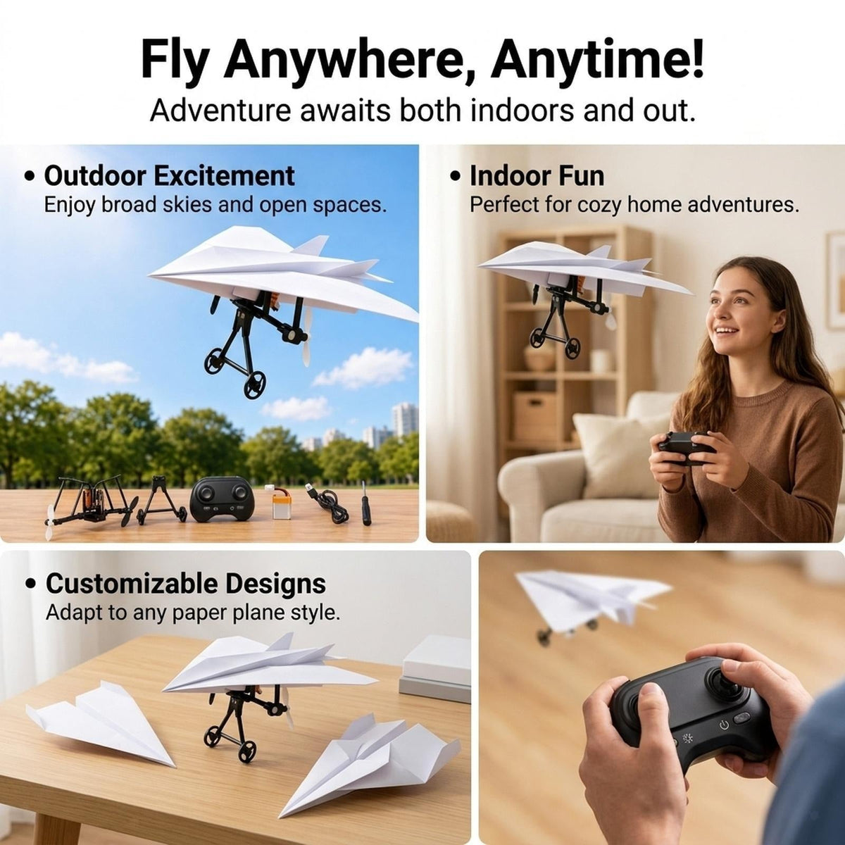 🎮RC Paper Airplane Conversion Kit