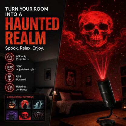 🔥Night Light Projector 🔥Halloween USB Holographic Projector
