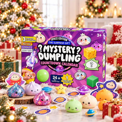 Mystery Dumpling Squishy Advent Calendar, 24 Day Christmas Countdown, Cute Squishy Toys Kids Gift
