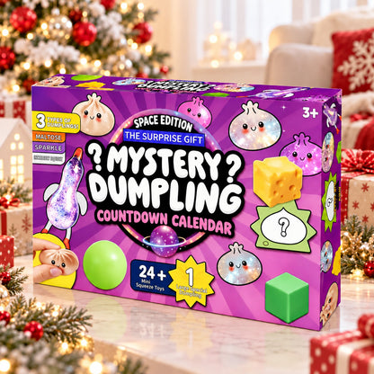 Mystery Dumpling Squishy Advent Calendar, 24 Day Christmas Countdown, Cute Squishy Toys Kids Gift