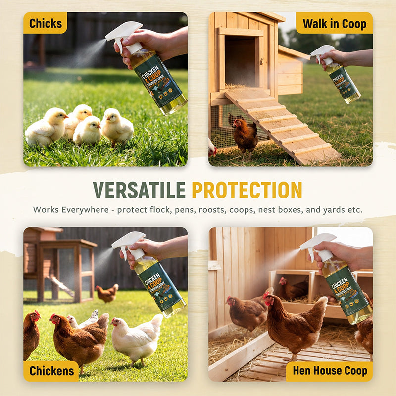 🐔Poultry & Chicken Coop Mite and Lice Spray❄️