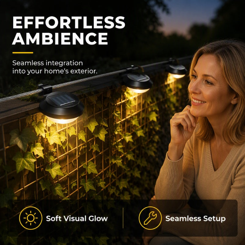 Light Up Gutters, Fences & Garden Walls — Solar-Powered Outdoor LEDs With No Mains Wiring Needed 🏡✨