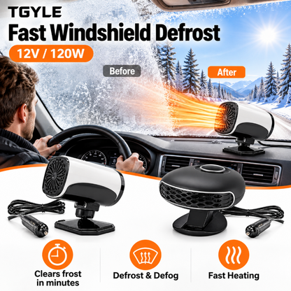 🔥Limited Time 50%OFF ⚡Portable Car Heater Defroster with 360-Degree Rotating Base