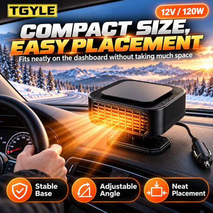 🔥Limited Time 50%OFF ⚡Portable Car Heater Defroster with 360-Degree Rotating Base