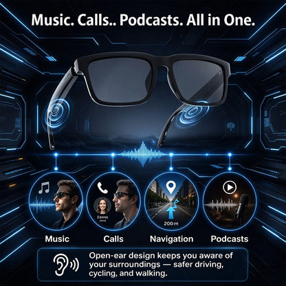 👓 AI Smart Translation Glasses – Real-Time Language Translation & Open-Ear Audio
