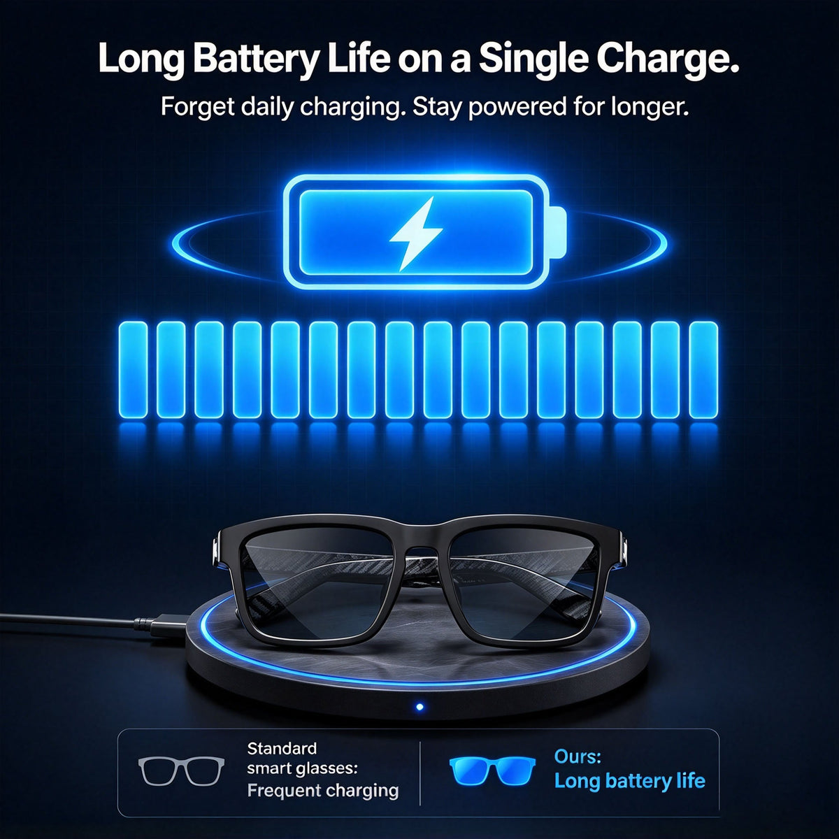 👓 AI Smart Translation Glasses – Real-Time Language Translation & Open-Ear Audio